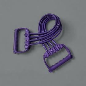 Womens Adjustable Shoulder- And Back-Open Foot-Operated Resistance Trainer (Option: Purple-Handheld)