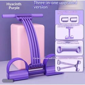 Womens Adjustable Shoulder- And Back-Open Foot-Operated Resistance Trainer (Option: Purple-3 in 1)