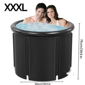 XXL Ice Bath Tub, 102 GL Cold Plunge Tub, Portable Plunge Pool, Multi-level Portable Bathtub For Outdoor Gym Treatments, Foldable Basin (Option: Defaulttitle)